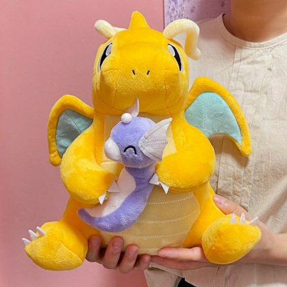Liebliches Pokemon Dragoran Dragonite mit Dratini Plüsch (ca. 27cm) – Bild 3