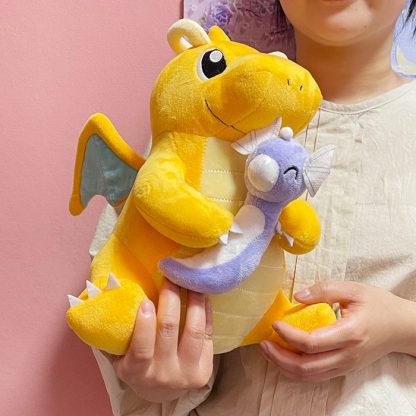 Liebliches Pokemon Dragoran Dragonite mit Dratini Plüsch (ca. 27cm) – Bild 5