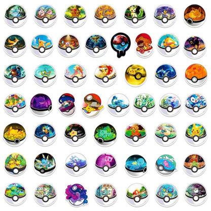 Pokeball Aufkleber Sticker (10/30/50 Stk.) – Bild 5