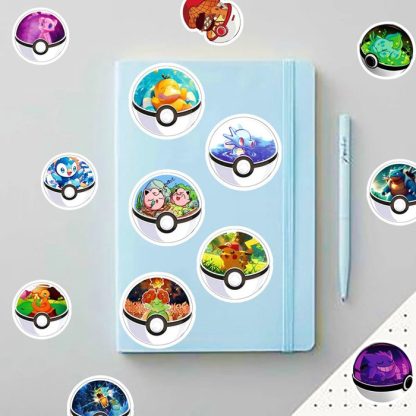 Pokeball Aufkleber Sticker (10/30/50 Stk.) – Bild 6