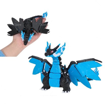 Mega Glurak Charizard X Y Figur mit bewegbaren Flügeln etc. – Bild 2