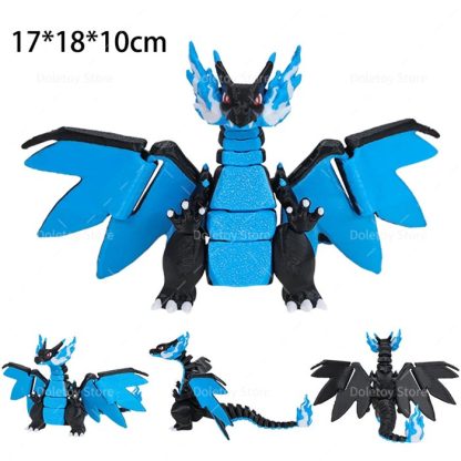 Mega Glurak Charizard X Y Figur mit bewegbaren Flügeln etc. – Bild 7