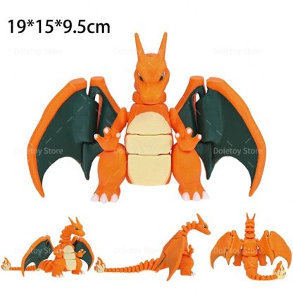 Mega Glurak Charizard X Y Figur mit bewegbaren Flügeln etc. – Bild 8