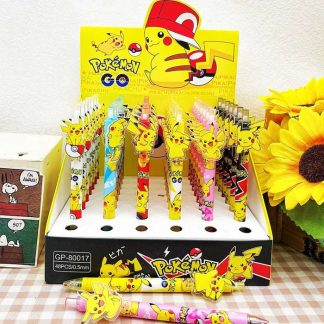 Pikachu Gel Stifte für Schule oder Freizeit - 6 oder 36 Stk.