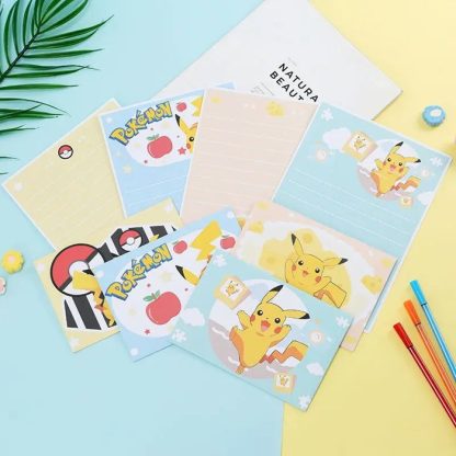 10Per Set Pokemon Pikachu Einladungskarten, Brief mit Umschlag – Bild 2