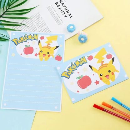 10Per Set Pokemon Pikachu Einladungskarten, Brief mit Umschlag – Bild 6