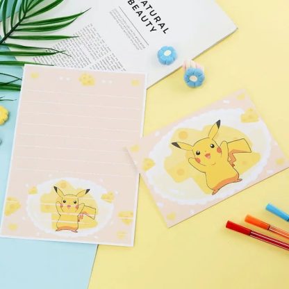 10Per Set Pokemon Pikachu Einladungskarten, Brief mit Umschlag – Bild 7