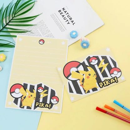 10Per Set Pokemon Pikachu Einladungskarten, Brief mit Umschlag – Bild 9