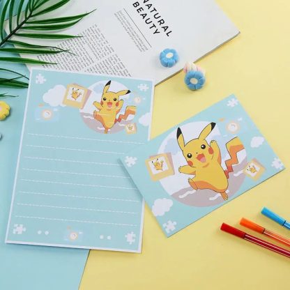 10Per Set Pokemon Pikachu Einladungskarten, Brief mit Umschlag – Bild 10