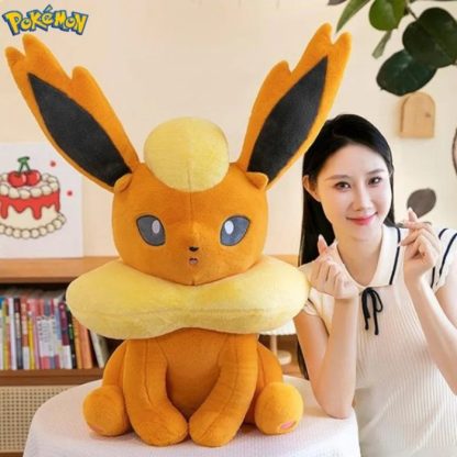 XXL Flamara Flareon Plüschtier Pokemon (45/60/80cm) – Bild 5