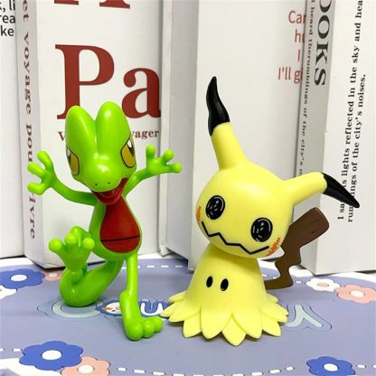 6er Set Pokemon Figuren mit Mimigma Mimikyu, Dratini, Froxy Froakie, Geckarbor Treecko, Plinfa – Bild 2