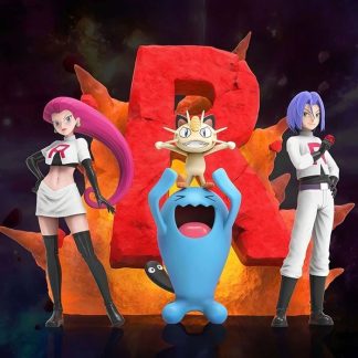 Team Rocket Figuren Set mit Jessie, James, Mauzi und Woingenau