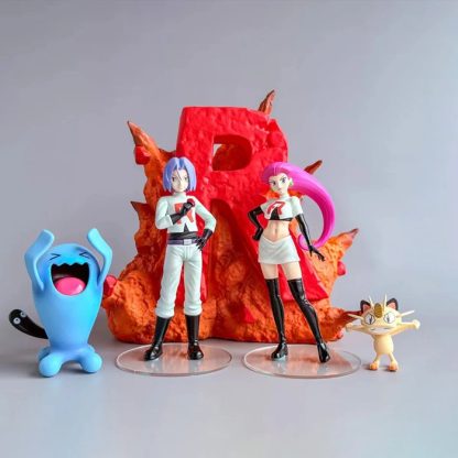 Team Rocket Figuren Set mit Jessie, James, Mauzi und Woingenau – Bild 2