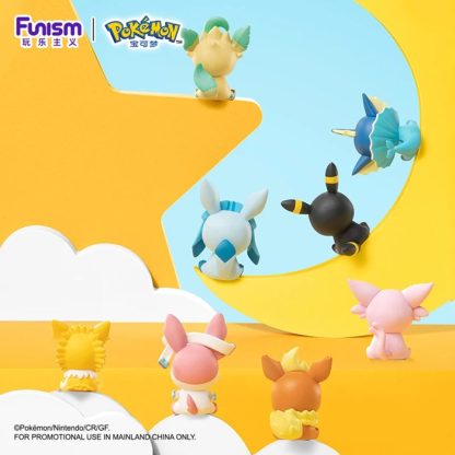 Spielset 8 Stk. Pokebälle mit Evoli Entwicklungen Figuren – Bild 3