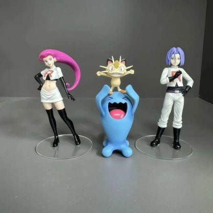 Team Rocket Figuren Set mit Jessie, James, Mauzi und Woingenau – Bild 5