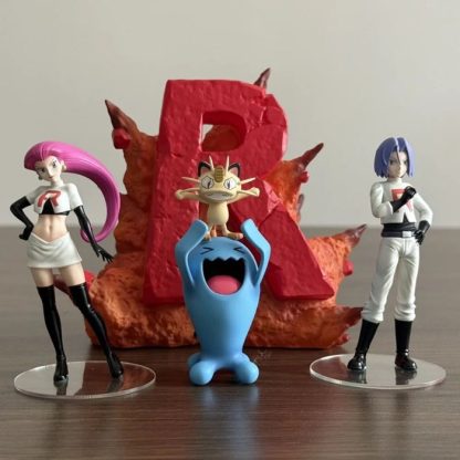 Team Rocket Figuren Set mit Jessie, James, Mauzi und Woingenau – Bild 6