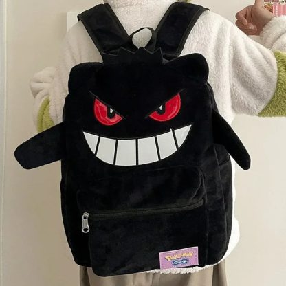 Cooler Gengar Rucksack in Schwarz oder Lila für Freizeit, Schule etc. – Bild 5