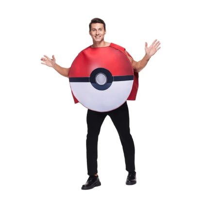 Pokemon Pokeball Kostüm Cosplay Karnevall Halloween Fasching für Erwachsene – Bild 2