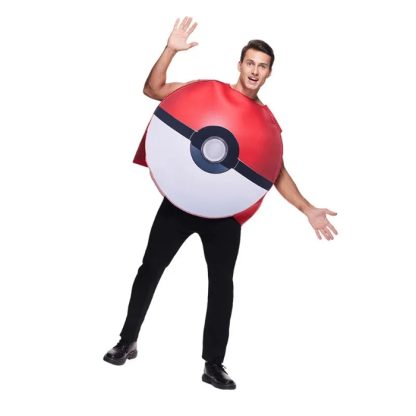 Pokemon Pokeball Kostüm Cosplay Karnevall Halloween Fasching für Erwachsene – Bild 3