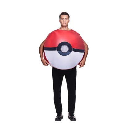 Pokemon Pokeball Kostüm Cosplay Karnevall Halloween Fasching für Erwachsene – Bild 6