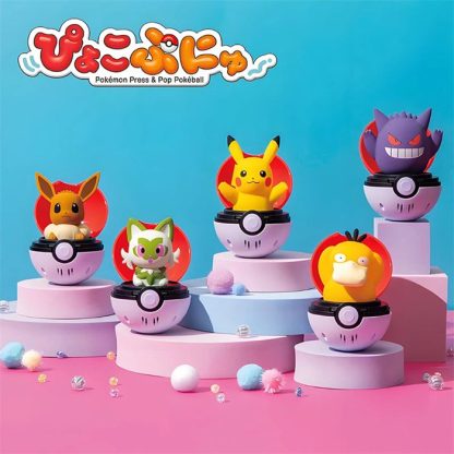 Press und Pop Pokeball (Evoli, Gengar, Enton, Pikachu, oder Felori) – Bild 2