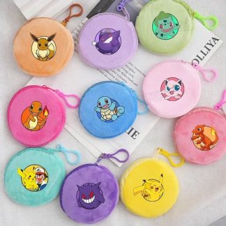Kleine Plüsch Pokemon Geldbörse mit Clip für Kinder