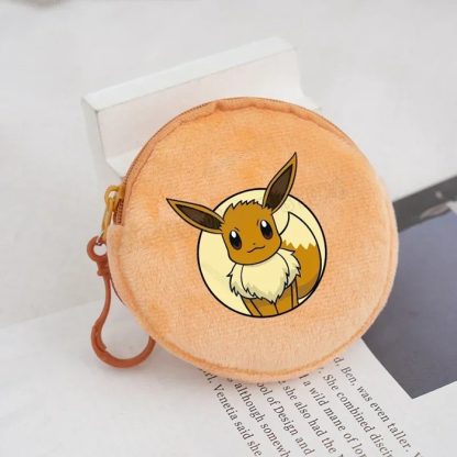 Kleine Plüsch Pokemon Geldbörse mit Clip für Kinder – Bild 3