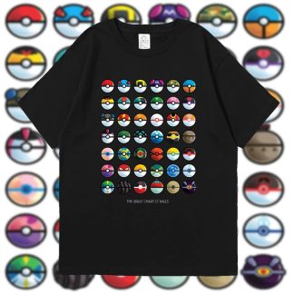 Pokémon T-Shirt mit Poké Ball Sammlung