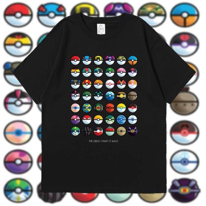 Pokémon T-Shirt mit Poké Ball Sammlung