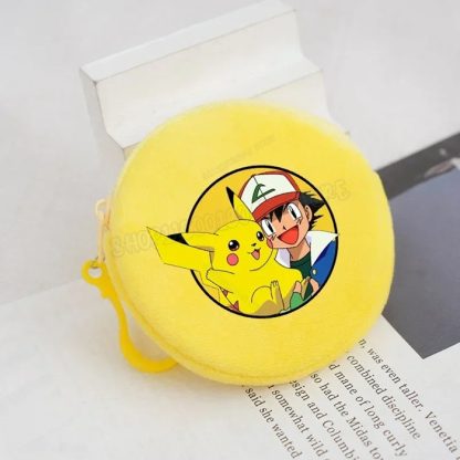 Kleine Plüsch Pokemon Geldbörse mit Clip für Kinder – Bild 9