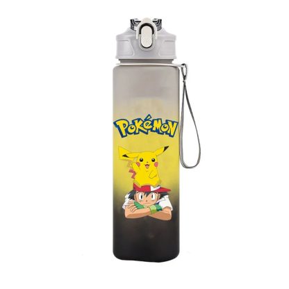 Bunte Pokemon Wasserflasche für Schule, Sport und Freizeit (700ML) – Bild 3