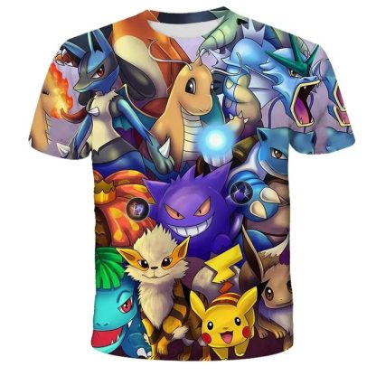 Bunte Farbenfrohe Pokemon T-Shirts für den Sommer – Bild 9