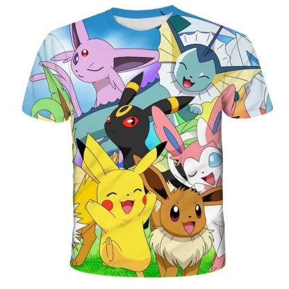 Bunte Farbenfrohe Pokemon T-Shirts für den Sommer – Bild 11