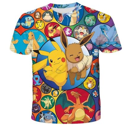 Bunte Farbenfrohe Pokemon T-Shirts für den Sommer – Bild 15