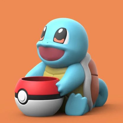 Schiggy Squirtle Figur mit Topf im Pokeball Look – Bild 7