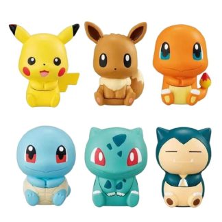 Niedliche Pokemon Figuren im 6er Pack (Pikachu, Evoli, Glumanda, Schiggy, Bulbasaur & Relaxo)