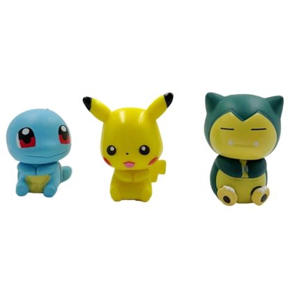 Niedliche Pokemon Figuren im 6er Pack (Pikachu, Evoli, Glumanda, Schiggy, Bulbasaur & Relaxo) – Bild 2