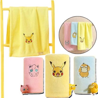 Enton, Pikachu oder Pummeluff Handtücher (72x34cm) – Bild 6