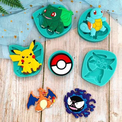 Pokemon Pikachu, Pokeball u. a. Silikon Formen zum backen etc. – Bild 3