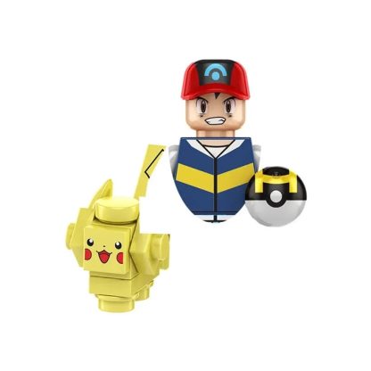 Pokemon Mini-Klemmbaustein Trainer Figuren mit Pokeball – Bild 2