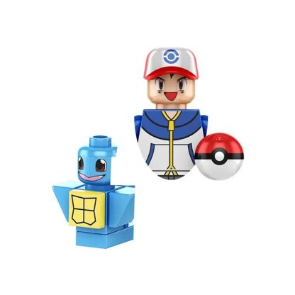 Pokemon Mini-Klemmbaustein Trainer Figuren mit Pokeball – Bild 3