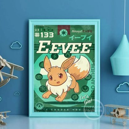 Vintage Pokémon Canvas Poster – Deine Wand im ultimativen Pokémon-Style – Bild 11