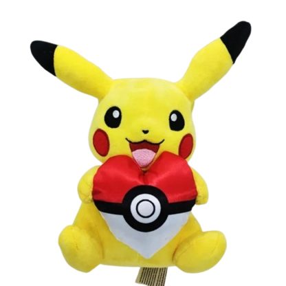 Pokemon Pikachu mit Herz in Pokeball Form Kuscheltier (ca. 23cm) – Bild 3