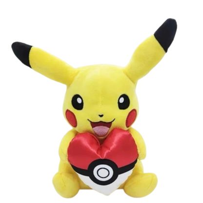 Pokemon Pikachu mit Herz in Pokeball Form Kuscheltier (ca. 23cm) – Bild 4