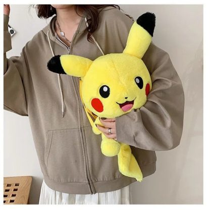 Niedliche Pikachu, Glumanda, Glurak u. a. Flauschige Pokemon Tasche Rucksack – Bild 4