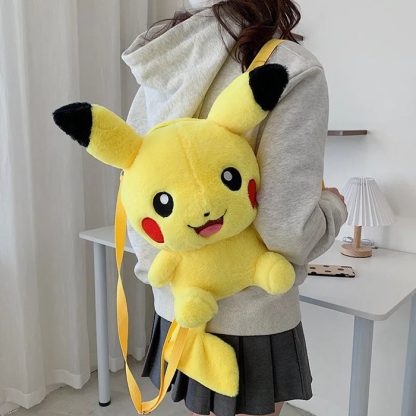 Niedliche Pikachu, Glumanda, Glurak u. a. Flauschige Pokemon Tasche Rucksack – Bild 9