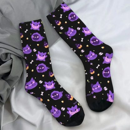Farbenfrohe Gengar Socken in vielen bunten Motiven