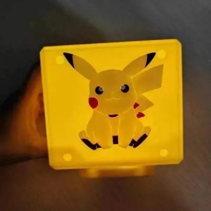 Pokemon Pikachu Nachtlicht Lampe in Würfelform (10*10*10cm) – Bild 5