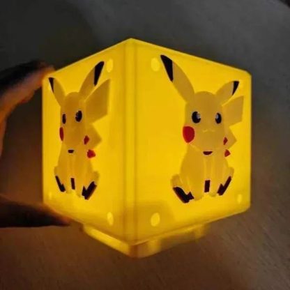 Pokemon Pikachu Nachtlicht Lampe in Würfelform (10*10*10cm) – Bild 6
