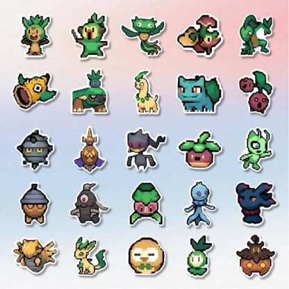 Coole Pokemon Aufkleber im Pixel Look (10, 30, 50 oder 110 Stk.) – Bild 4
